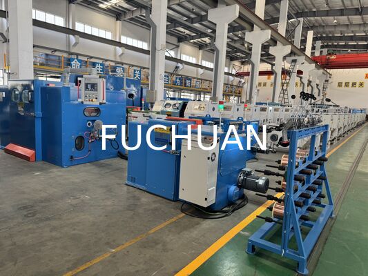 Double Wire Pay Off Copper Wire Twisting Machine Integrated with 5KW Total Power Wire Cable Machine Delivering Twisting